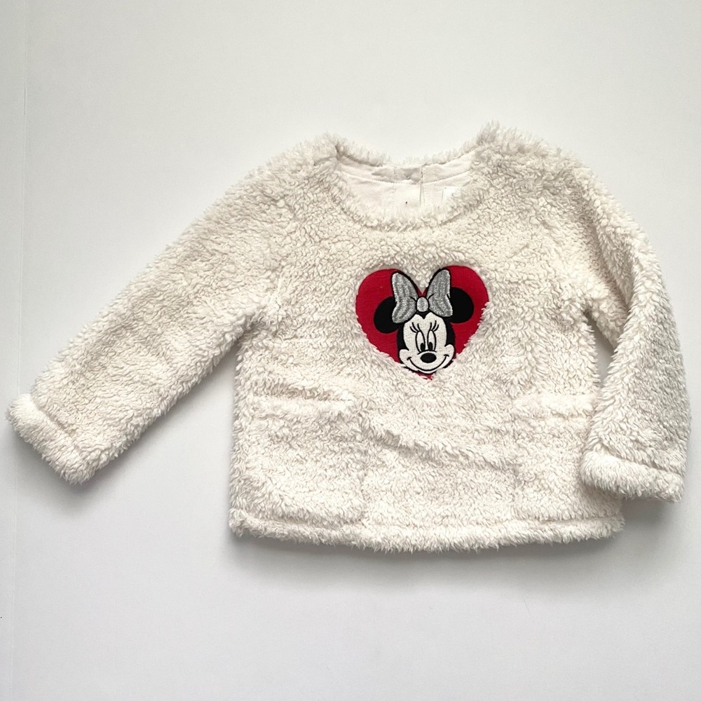 Toddler Girl GAP Minnie Mouse Sherpa Pullover